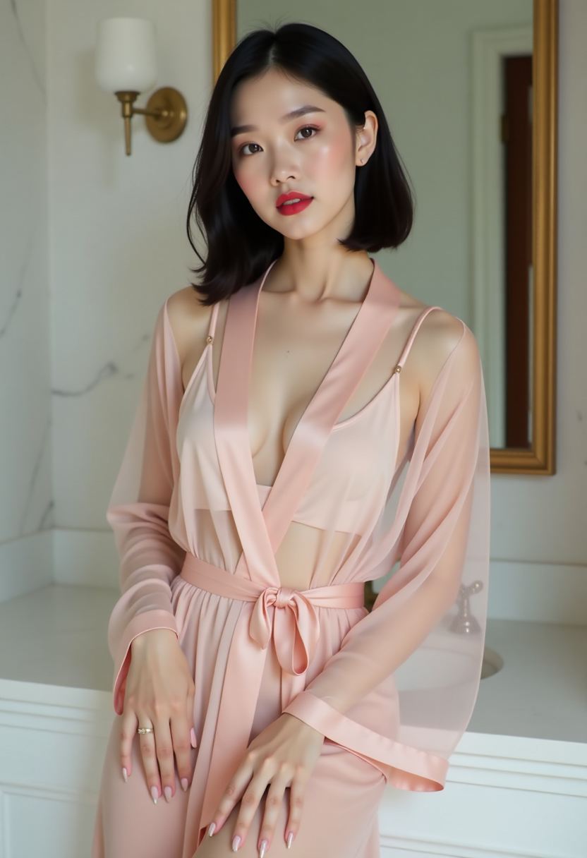 简约服饰造型与站姿演示